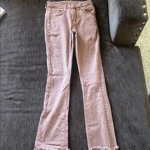 Forever 21 Brown Flare Wide Leg Jeans